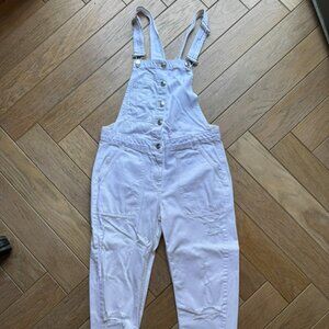 White Zara denim overalls